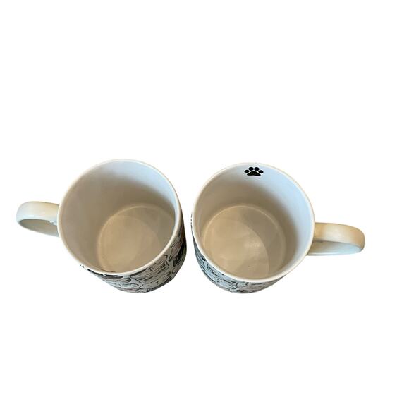 Spectrum Designz MITSY CAT FACE Coffee Tea Mugs 21oz Stoneware Set of 2 NEW - Picture 15 of 15